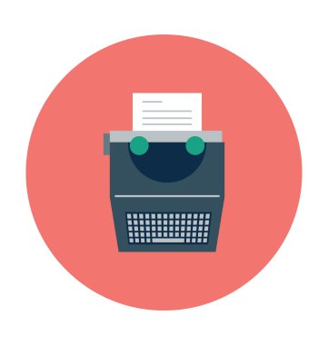 Yazar kasa vektör çizim renkli