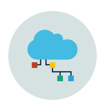 Renkli sörf Internet illüstrasyon vektör