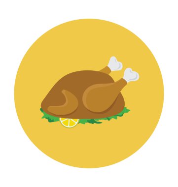 Renkli vektör simge kızartma