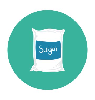 Şeker çanta renkli vektör simgesi