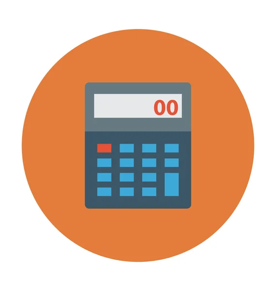 Kalkulator kolorowych ilustracji wektorowych — Wektor stockowy