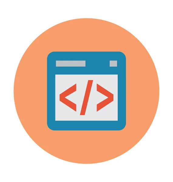 Html 编码彩色的矢量图 — 图库矢量图片