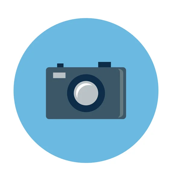 Digital Camera Colored Vector Illustration — Stock Vector