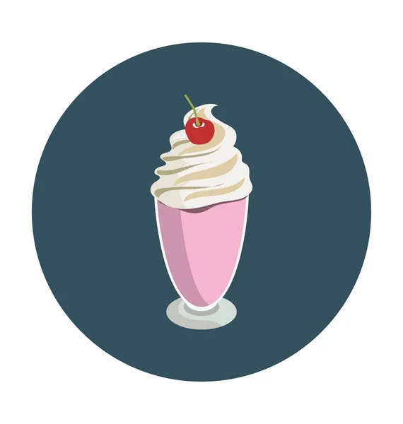 Ice Cream Colored Vector Icon — Stock Vector