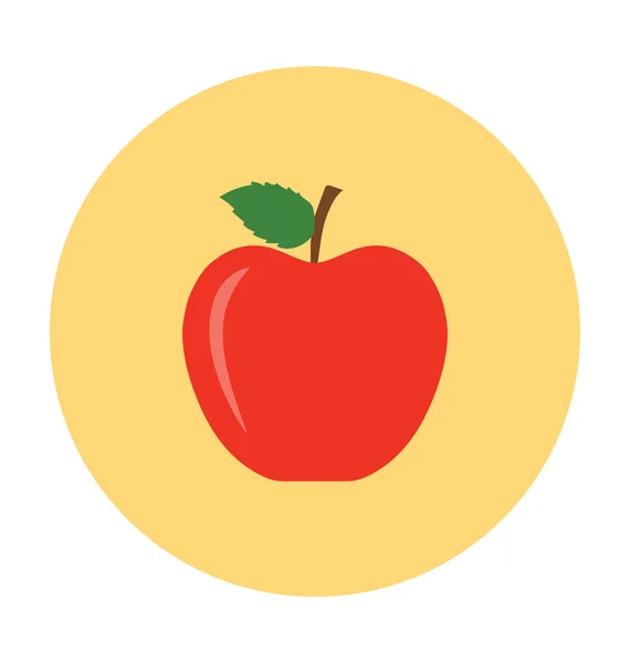 Barevné vektorové ikony Apple — Stockový vektor