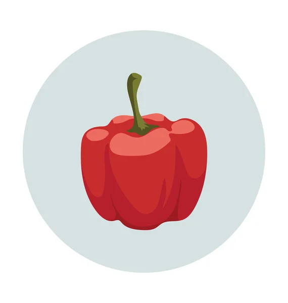 Bell Pepper Colored Vector Icon — Stock Vector