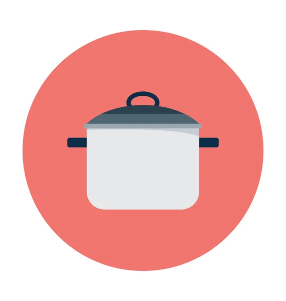Icône vectorielle colorée de batterie de cuisine — Image vectorielle