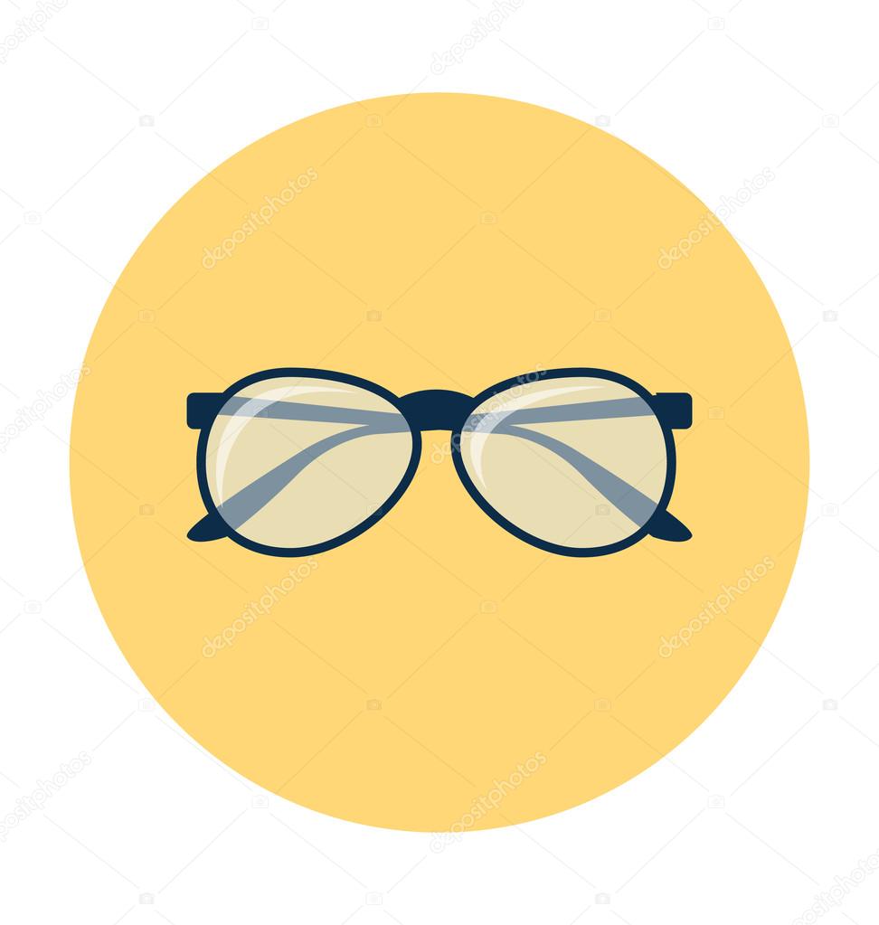 Spectacles Colored Vector Illustration