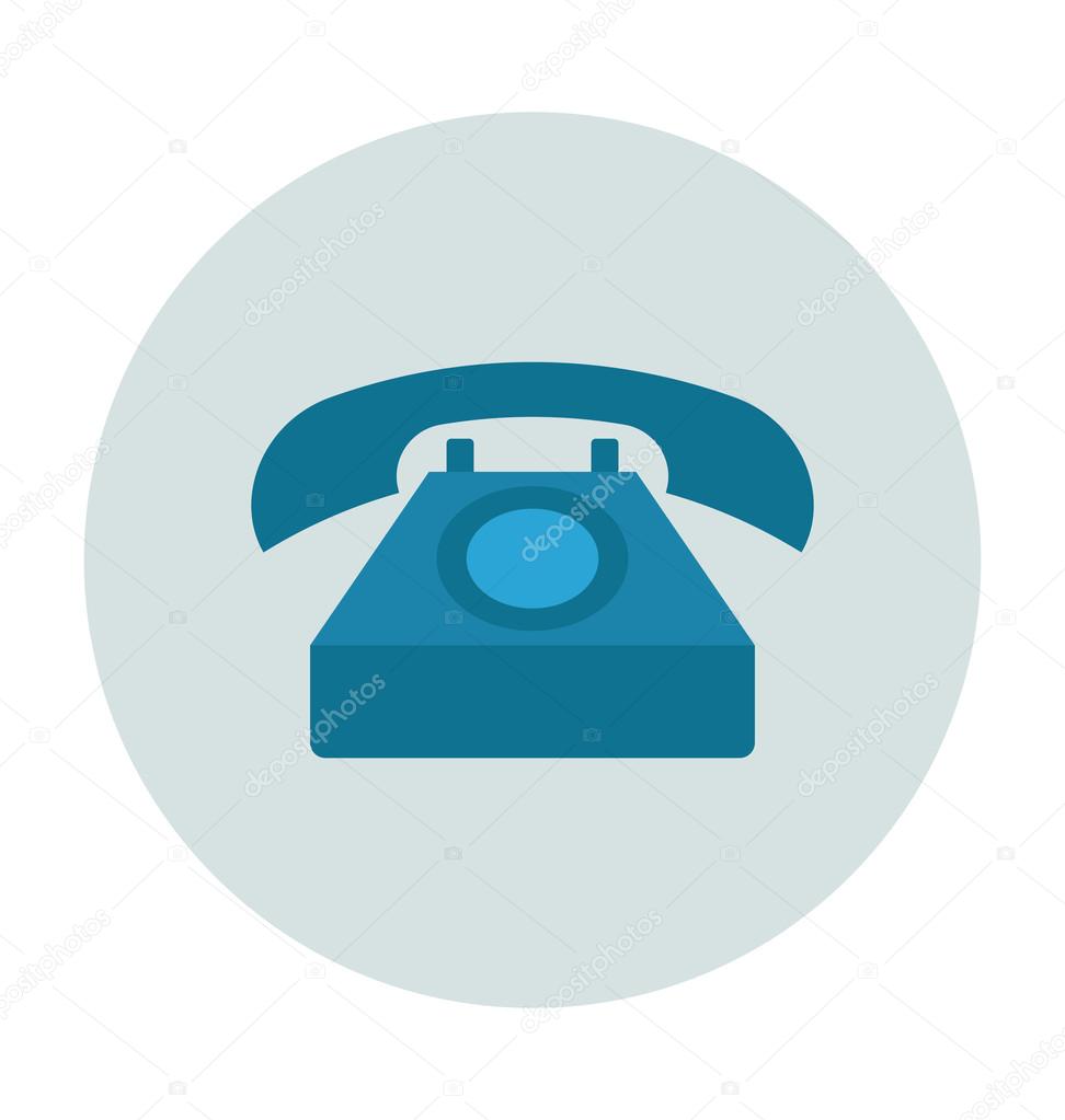 Telephone Colored Vector Illustration