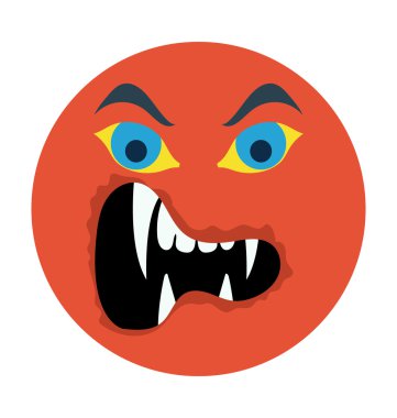 Hayalet renkli vektör simgesi