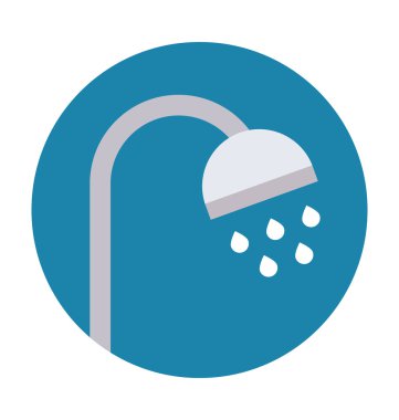 Duş renkli vektör simgesi