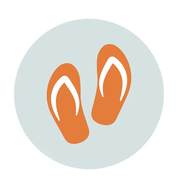 Flip Flops färgad vektor Icon — Stock vektor