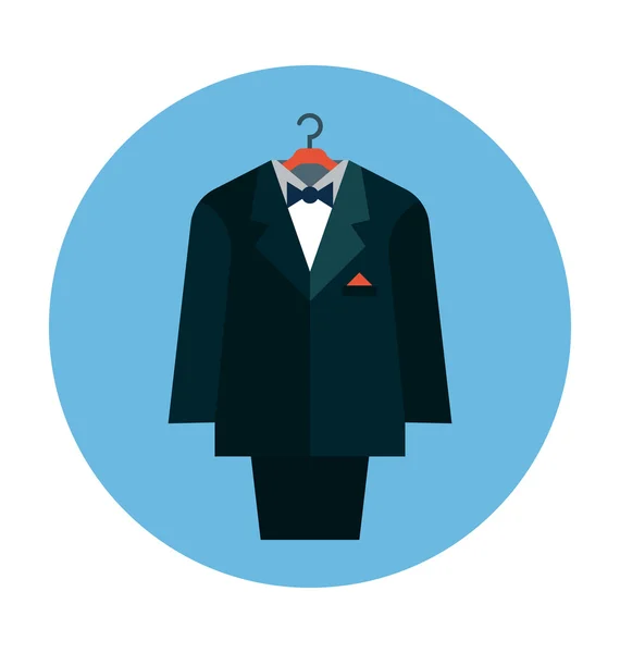 Traje de color Vector icono — Vector de stock