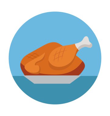 Renkli vektör simge kızartma