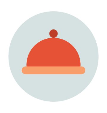 Tabağı renkli vektör simgesi hizmet