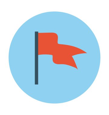 Bayrak renkli vektör simgesi