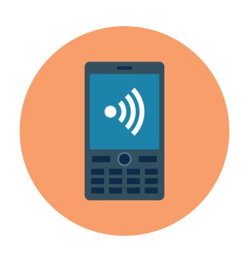 Cep telefonu vektör çizim renkli