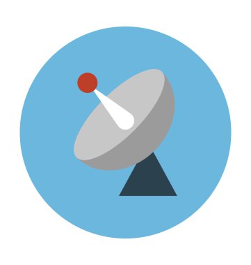 Radar vektör çizim renkli