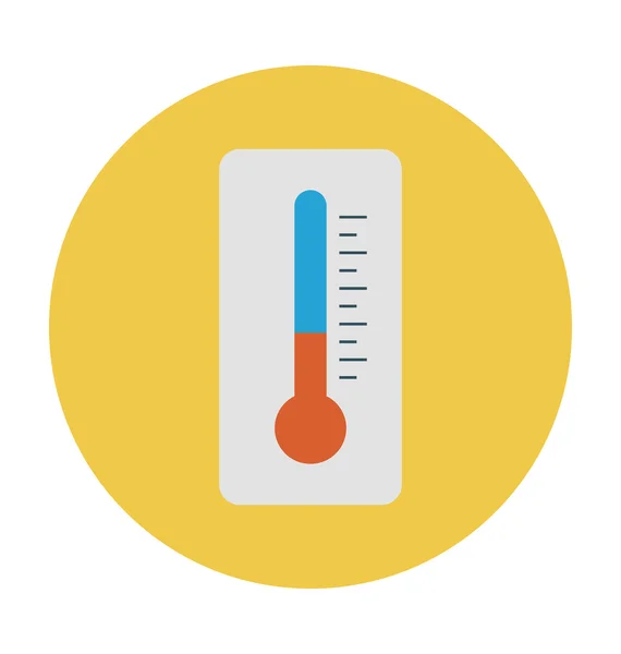 Thermometer Colored Vector Icon — Stock Vector