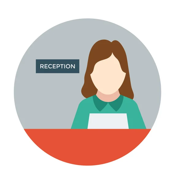 Recepció színes Vector Icon — Stock Vector