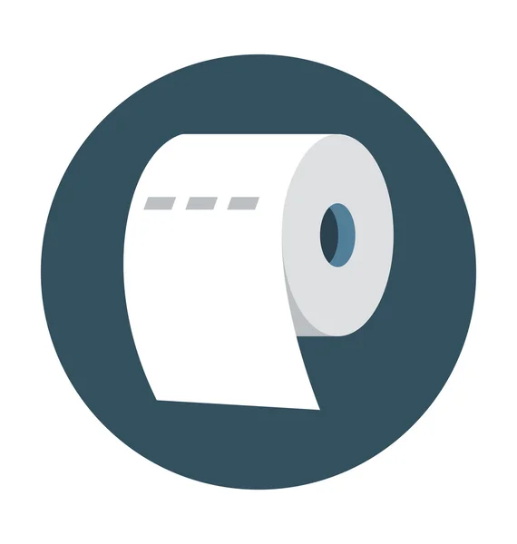 Tissue Roll Colored Vector Icon — Stock Vector