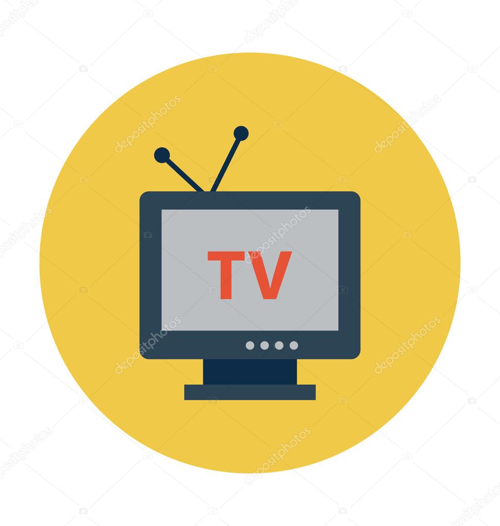 TV Colored Vector Icon