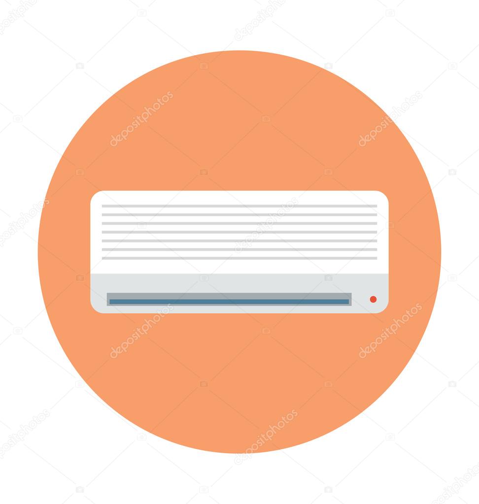 Air Conditioner Colored Vector Icon