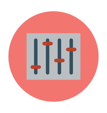 Ses ayar vektör çizim renkli