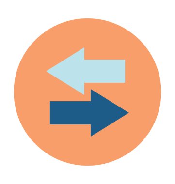 Oklar renkli vektör çizim