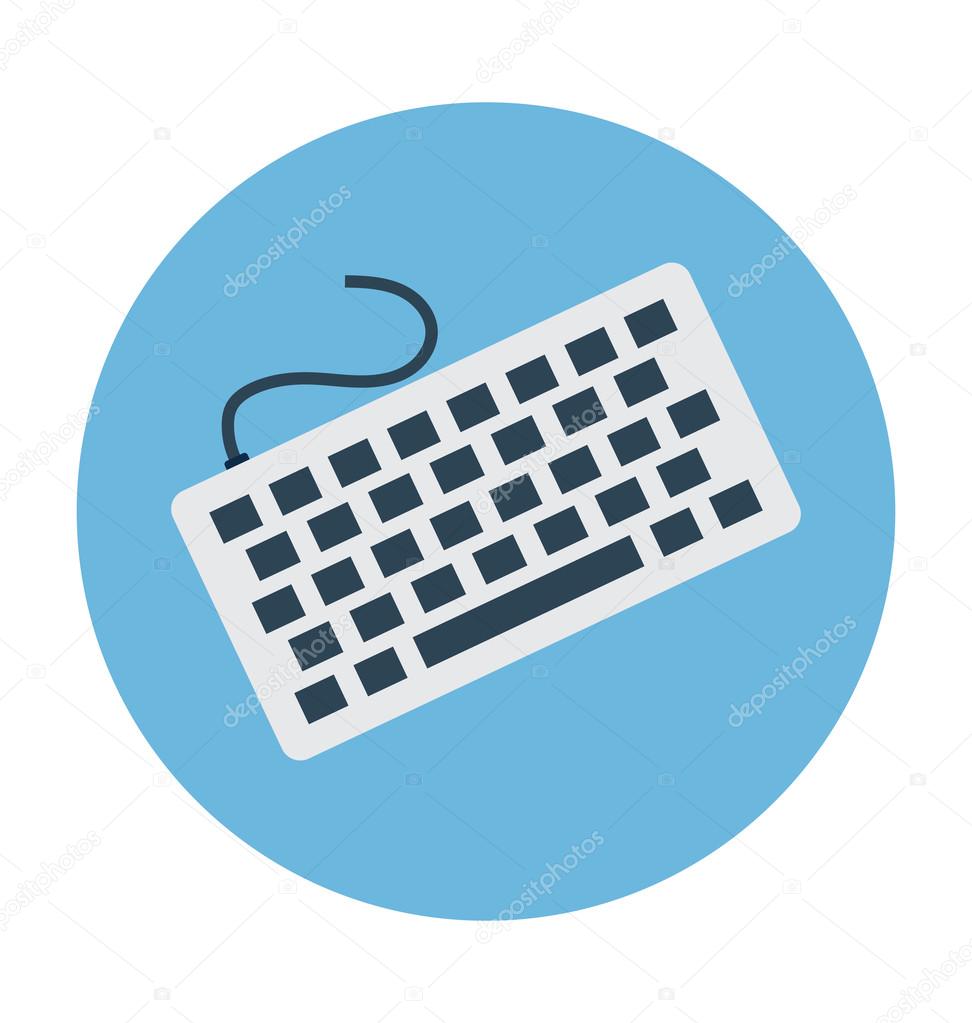 Keyboard Colored Vector Illustration