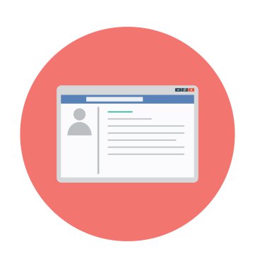 Web sitesi vektör çizim renkli
