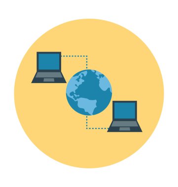 VPN renkli vektör çizim