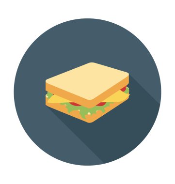 Sandviç vektör çizim renkli