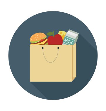 Kadın çantası vektör çizim renkli