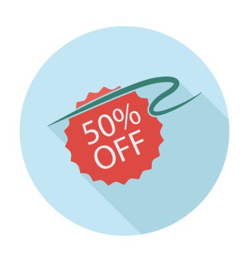 İndirim etiket renkli vektör çizim