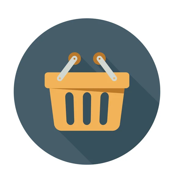 Cesta de compras Colored Vector Icon — Vetor de Stock