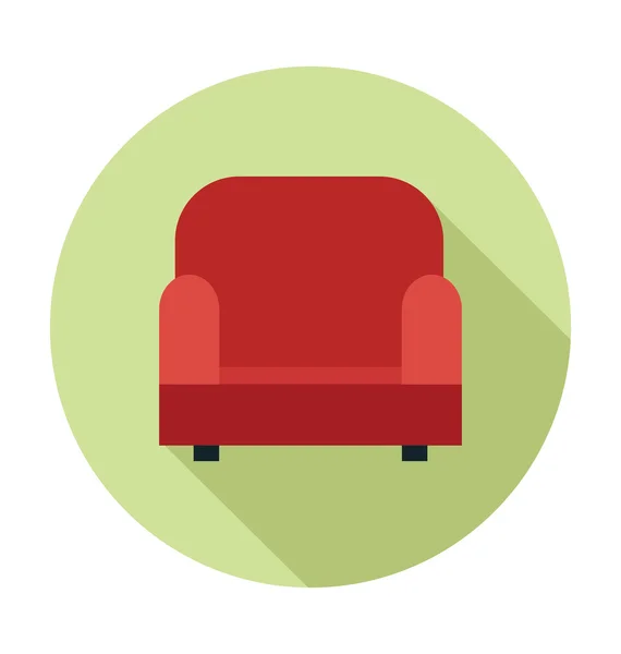 Ilustrasi Vektor Berwarna Sofa - Stok Vektor