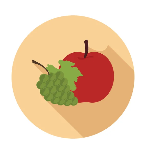 Ilustración vectorial coloreada de fruta — Archivo Imágenes Vectoriales