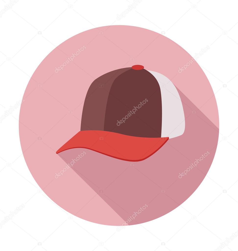 Baseball Cap Colored Vector Illustration