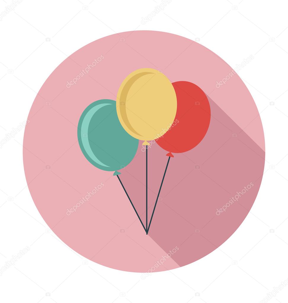 Balloons Colored Vector Illustration