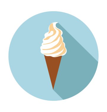 Buz koni vektör çizim renkli