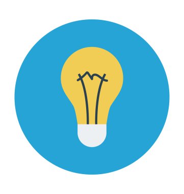 Ampul vektör çizim renkli