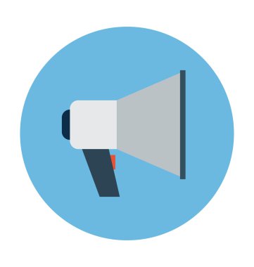 Megafon vektör çizim renkli