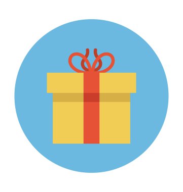 Hediye kutusu vektör çizim renkli