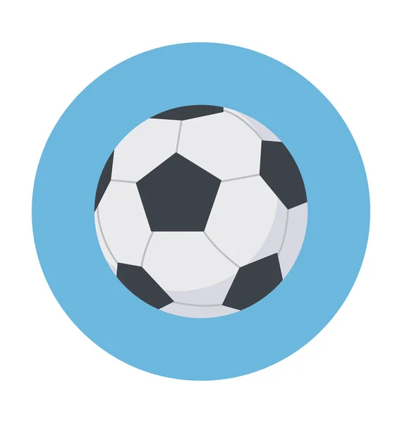 Football Colored Vector Icon — Stock Vector