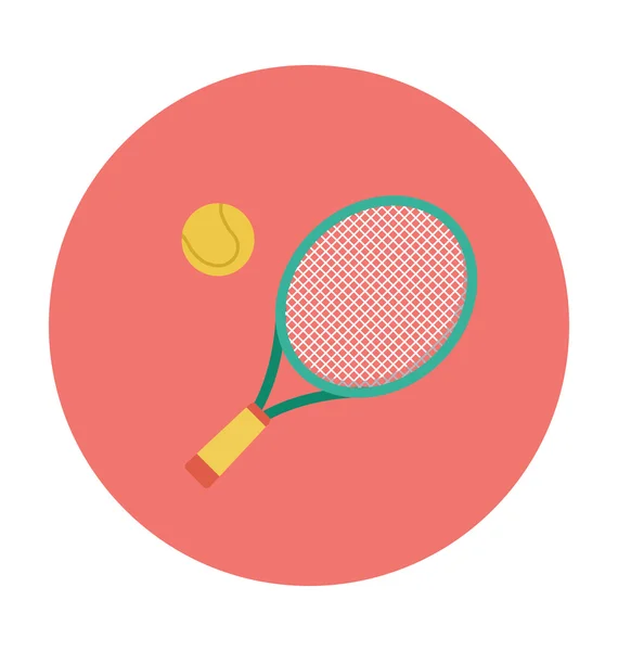 Tennis gekleurde Vector Icon — Stockvector