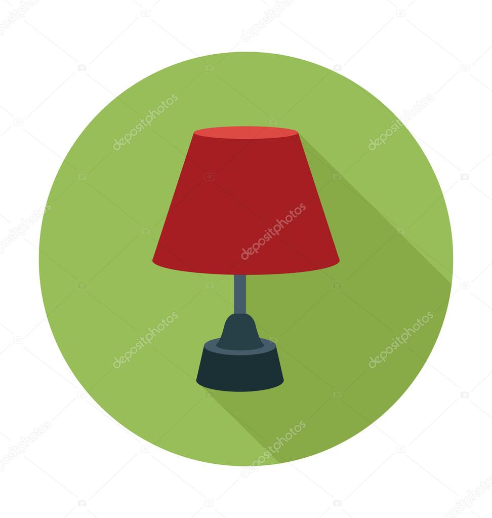 Lamp Colored Vector Illustration