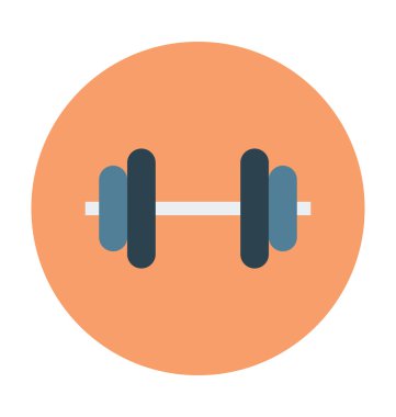 Dumbbell renkli vektör simgesi