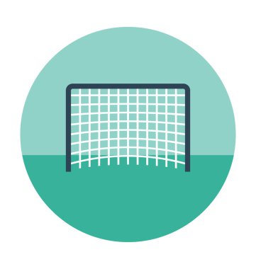 Futbol Net renkli vektör simgesi