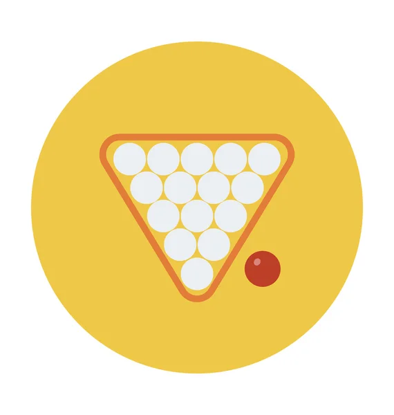 Snooker golyó színes Vector Icon — Stock Vector